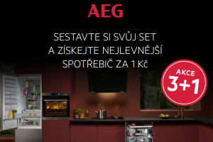 AEG SESTAVTE SI SVŮJ SET A ZÍSKEJTE NEJLEVNĚJŠÍ SPOTŘEBIČ ZA 1 Kč